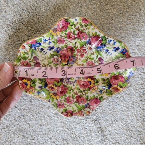 VTG Royal Winton Grimwades Summertime Stemmed Candy Dish Cottagecore England - Picture 8 of 10